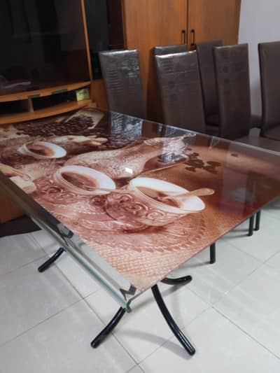 6 Seater Rod Iron Dining Table