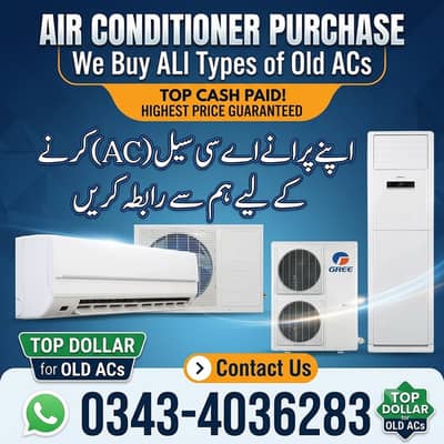 All ac availabl / Old AC / Used AC / Window AC / Split AC Purchaser