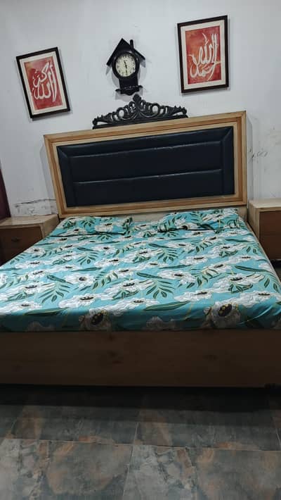 Complete Modern King Bed Set with Dressing Table