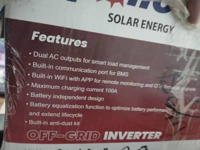 Apollo 6KW Hybrid Solar Inverter PV7500 – Excellent Condition | 6200W