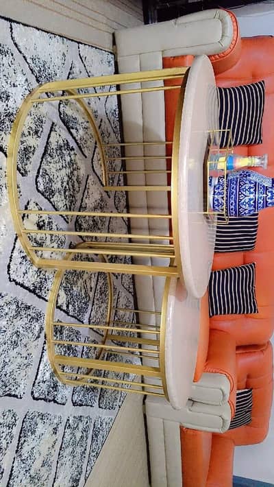 Marble and Rod coffee tables