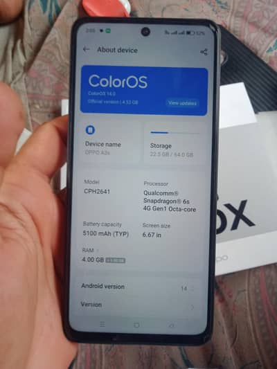 OPPO Lover's. Neat & Clean 10 by 10 condition OPPO a3x