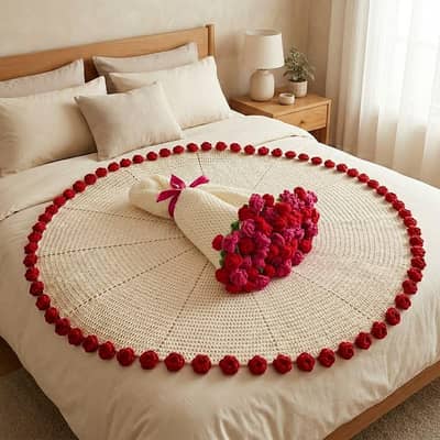 crochet bouquet blanket