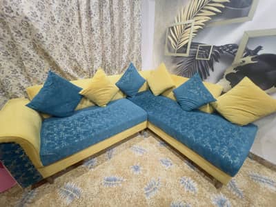 6 Seater L Shape Sofa For Sale