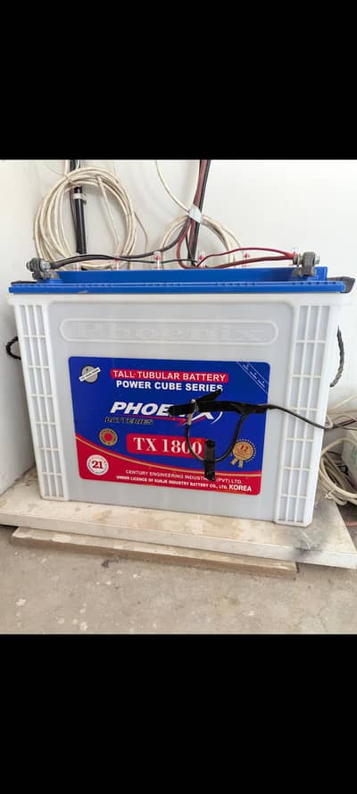 Phoenix TX-1800(185Ah)- 6 Months Used, 6 Months Official Warranty Left
