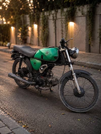 Suzuki 110 Coverted Cafe Racer