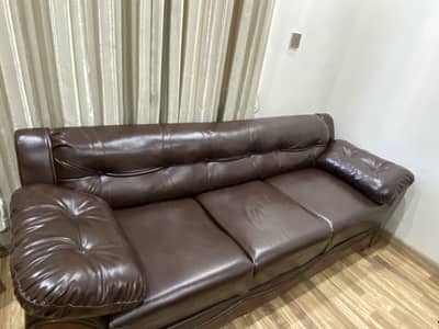 5 seater leather sofa set office (executive set)