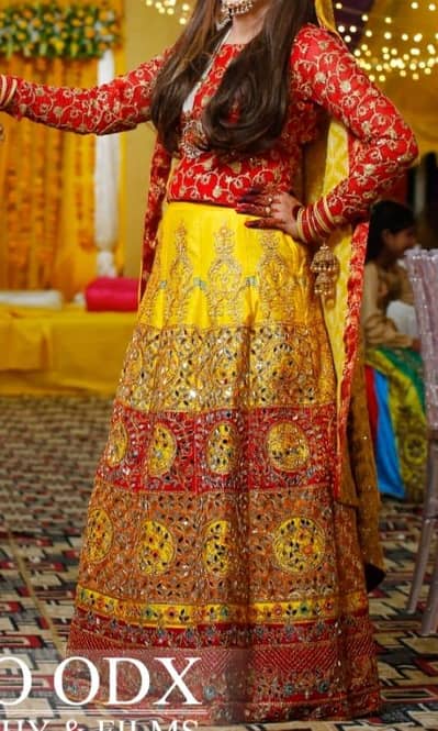 nikkah and mehndi lehnga