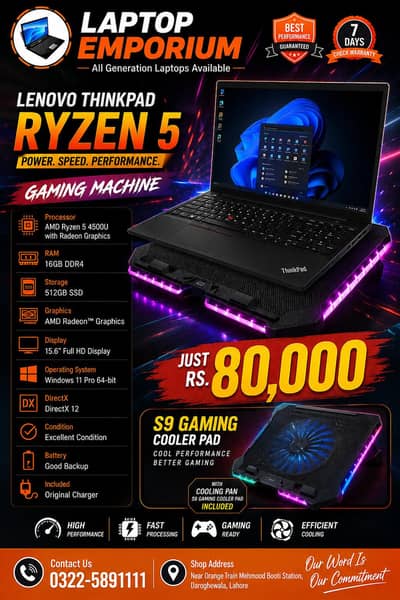 Laptop Lenovo Thinkpad Ryzen 5
