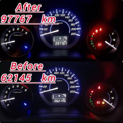honda city meter reverse