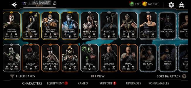 mortel kombat  acc sale