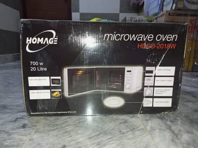 Homage 20L Microwave Oven 700W HDSO-2018W Brand New Sealed Box
