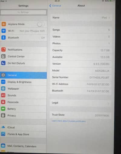 ipad mini 1st generation 12 gb smooth working 0310//4732//125 i