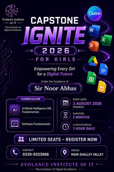 The evolance institute of IT  has lauched its Capstone Program