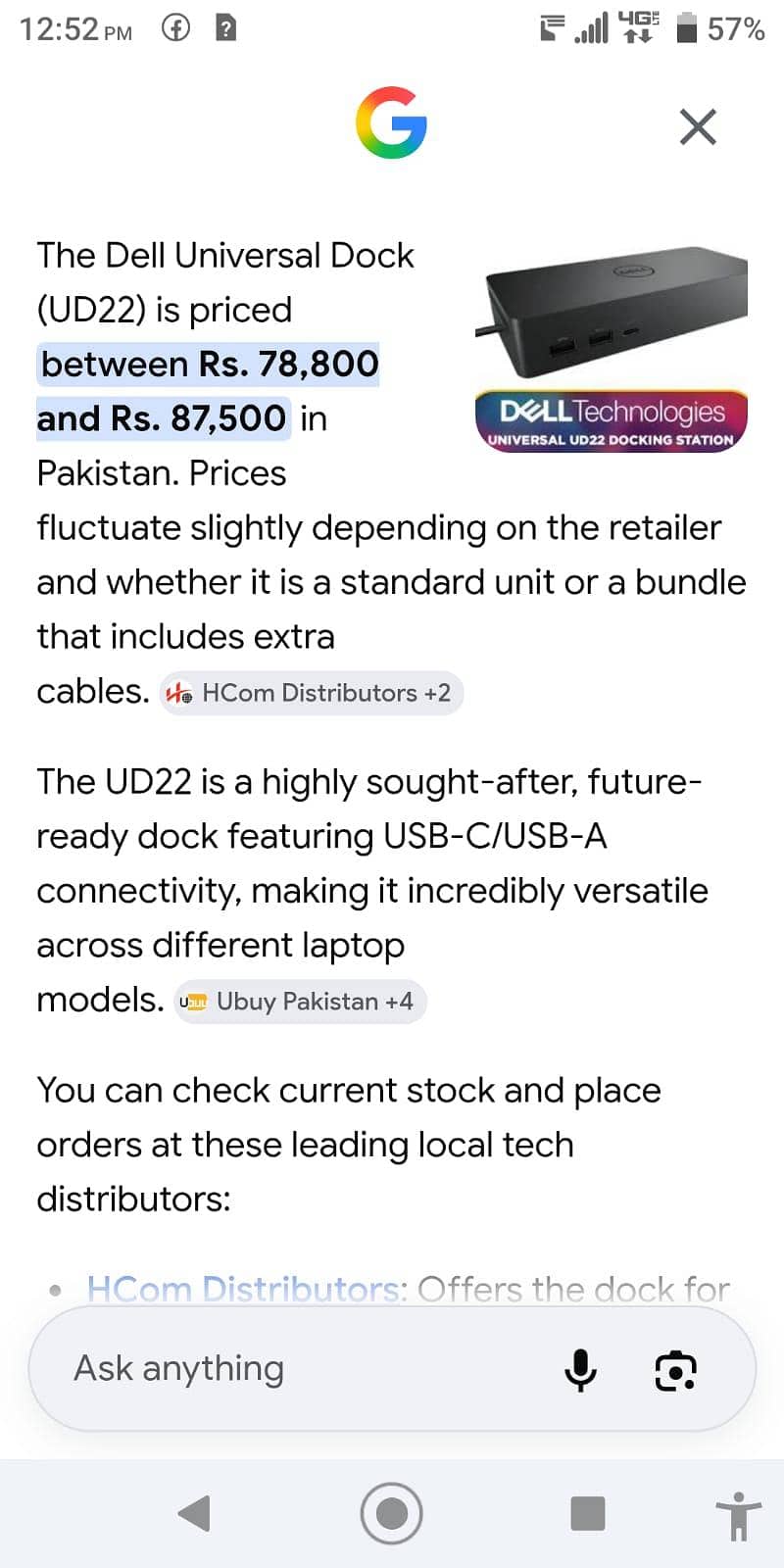 Dell UD22 docking station 6
