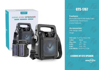 Bluetooth speaker with soler