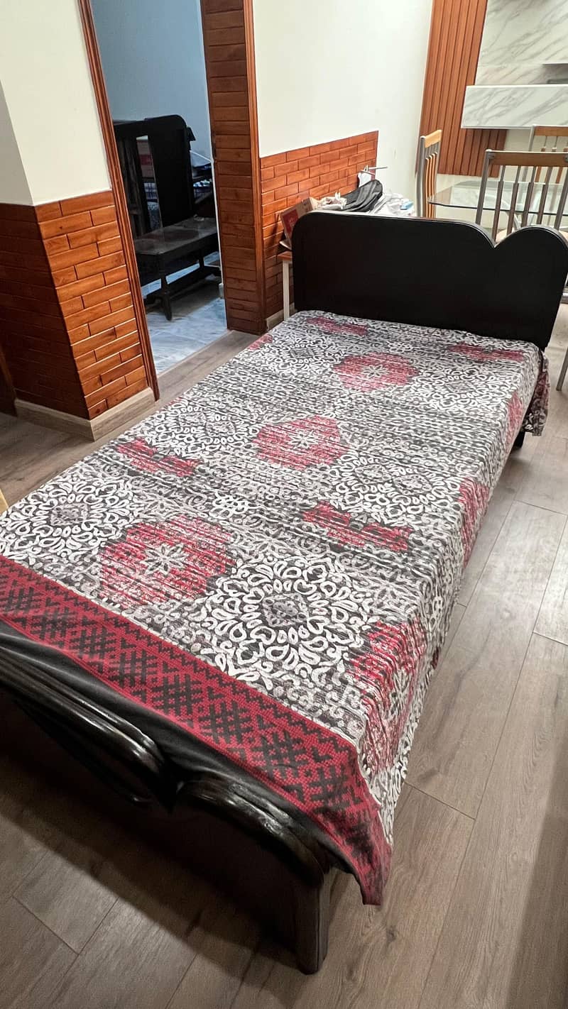 Two Single Beds Set and 6 chair Dining table 1