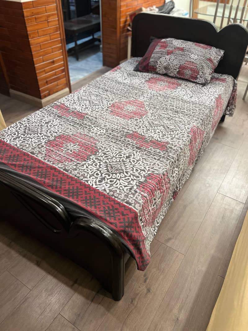 Two Single Beds Set and 6 chair Dining table 2