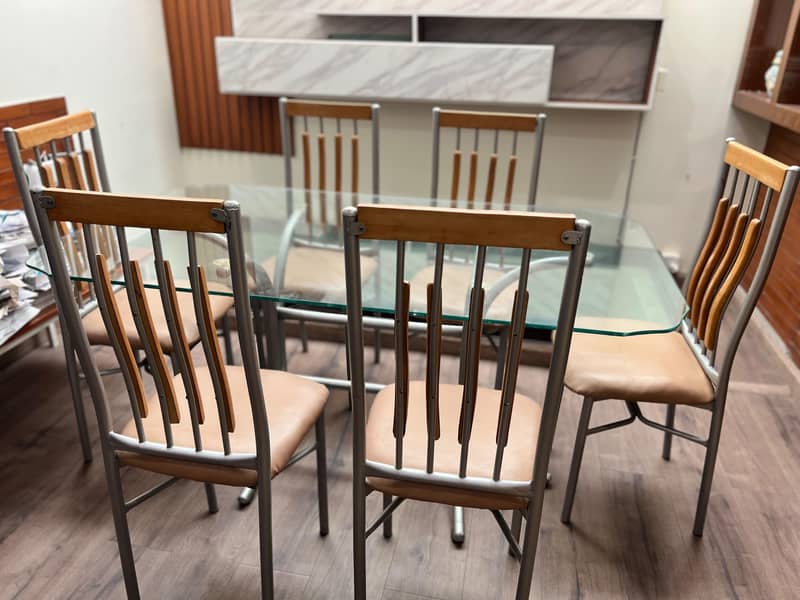 Two Single Beds Set and 6 chair Dining table 3