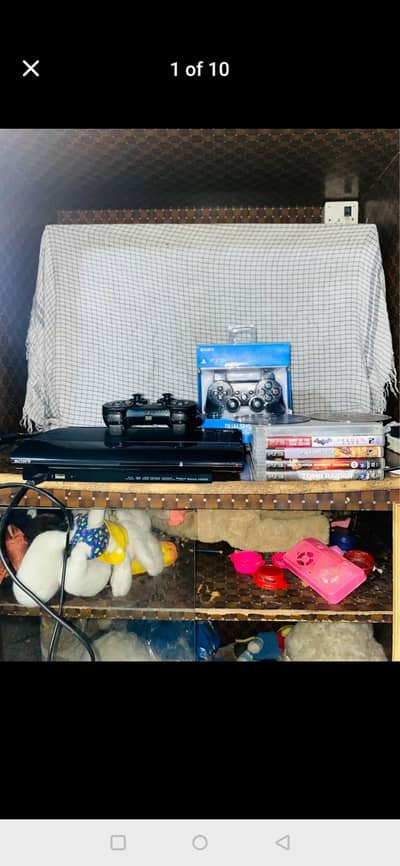 playstation 3 super slim complete accessories with 10 games