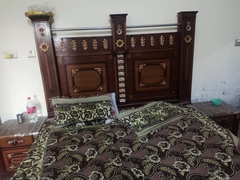 urgent for sale ,bed ,dressing table mattress side table 5