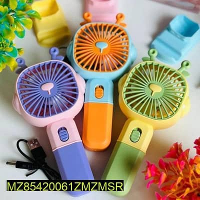 Portable Rechargeable Fan with Stand & Charger