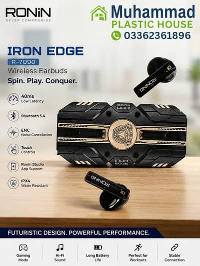 IRON EDGE R-7090 Wireless Earbuds 