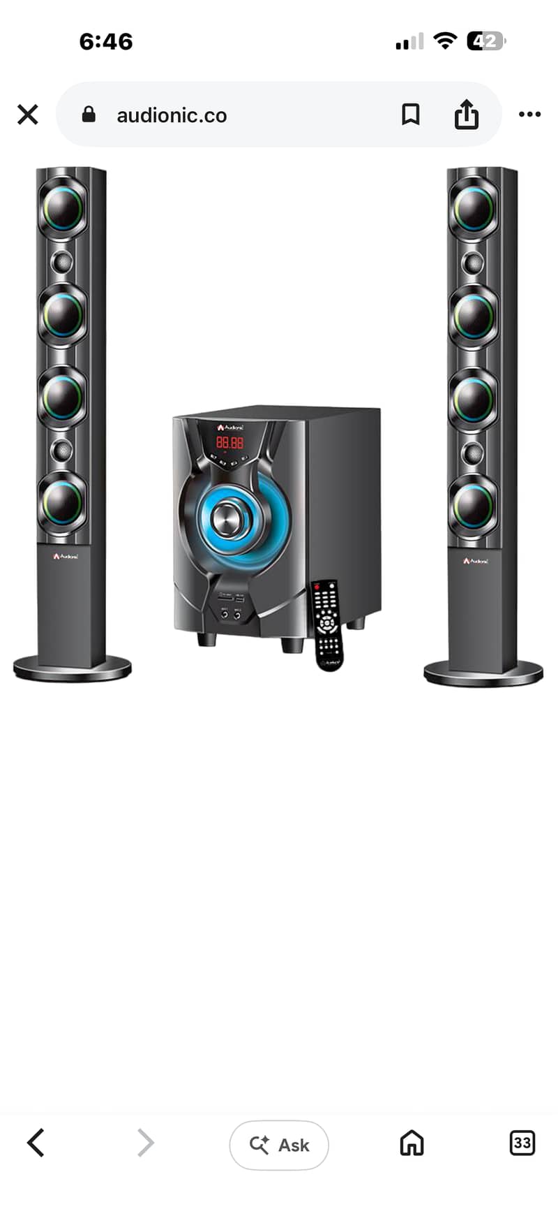 Audionic speakers 0
