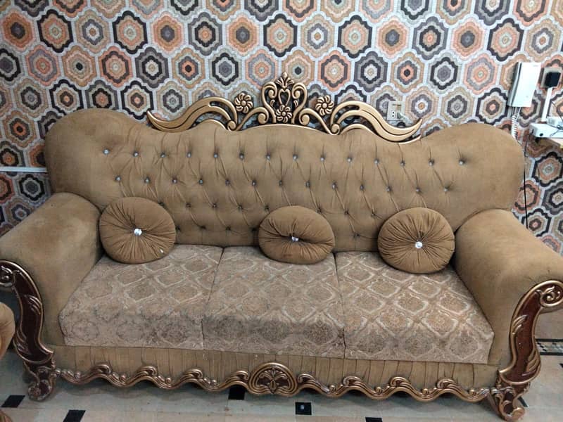 6 Seater sofa Wood Sofa 3