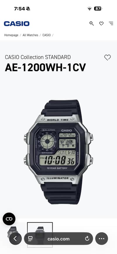 Casio Mens Watch AE1200