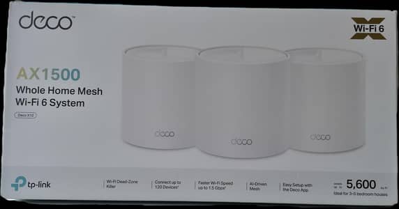 deco whole home mesh Wi'Fi 6 system
