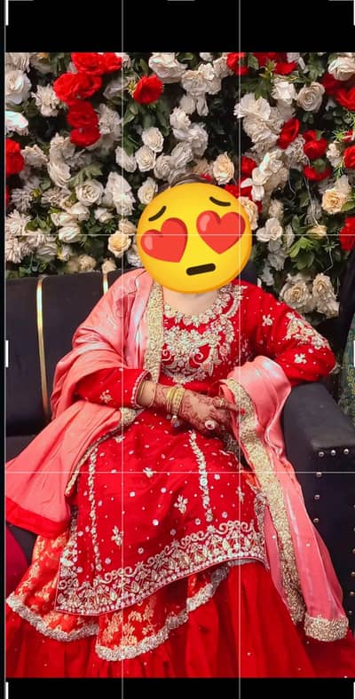 Beautiful wedding lehenga for sell (Good condition)