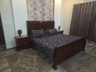 wooden bed with very good condition