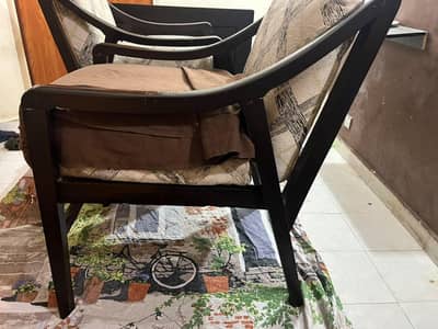 2 pure heavy weight pure wooden executive chairs