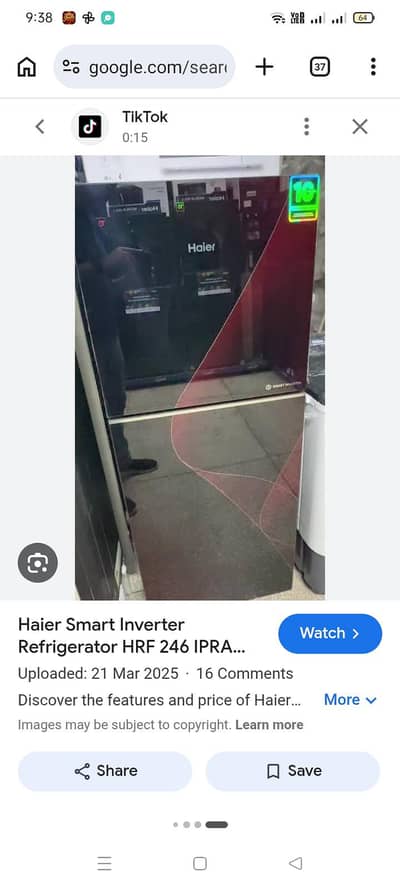 smart inverter new modal fridge for saild