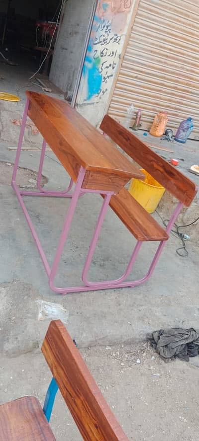 School desk iron desk  school bench school table  school furnitures