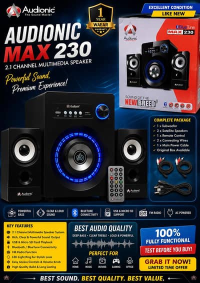 Audionic Best Quality Speakers 
