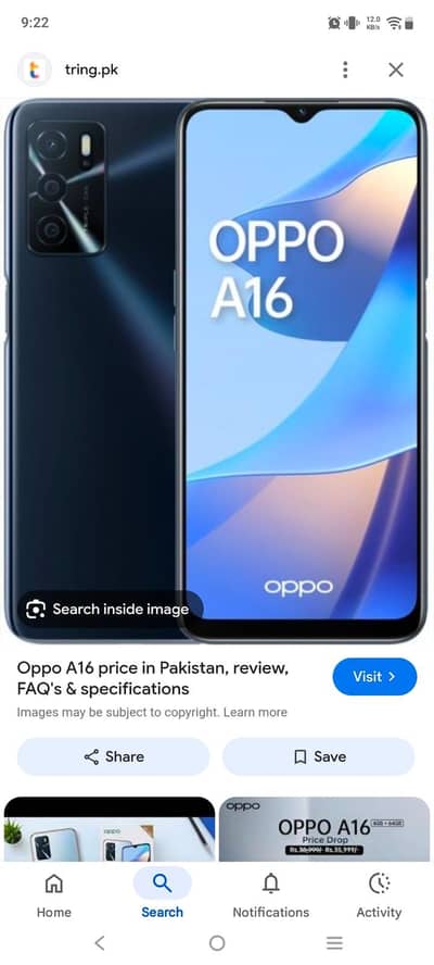 OPPO A16