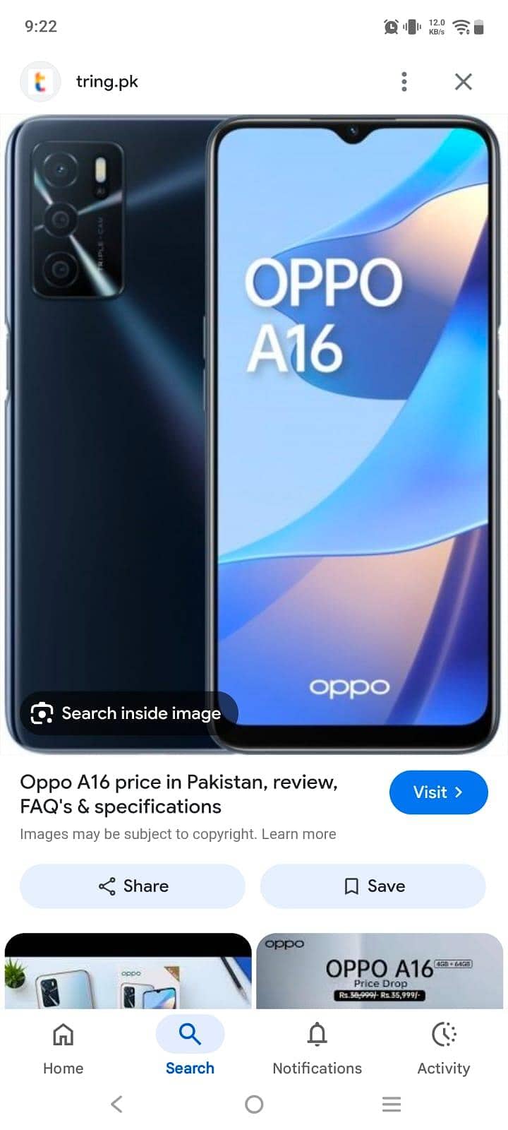 OPPO A16 0