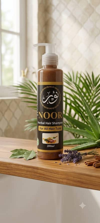 hair oil and hair shampoo