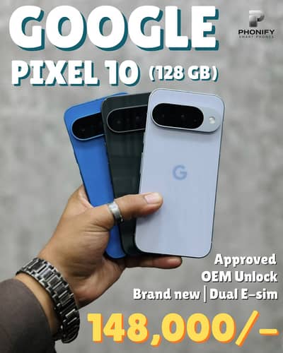 Google Pixel 10 128gb Official Pta Approved | OEM Unlock