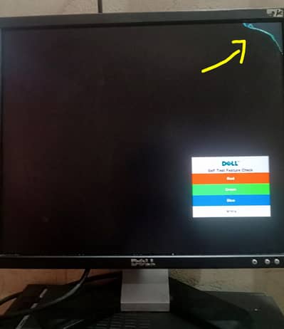 Dell 19" LCD Monitor - Fully Working, Minor Crack in Top Corner