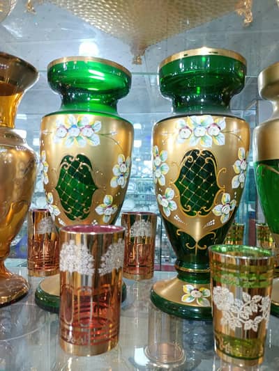 Bohemia Crystal Vase Czechoslovakia