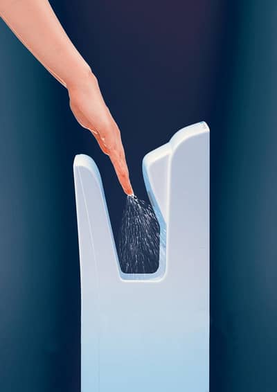 Mitsubishi Towel Hand Dryer Vertical Hand Dryer