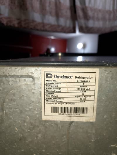 Dawlance 9170 Glass door 10/9.5 good Condition 5 year Compressor