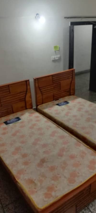 TWO SINGLE BEDS WITH MATTRESS FOR SALE