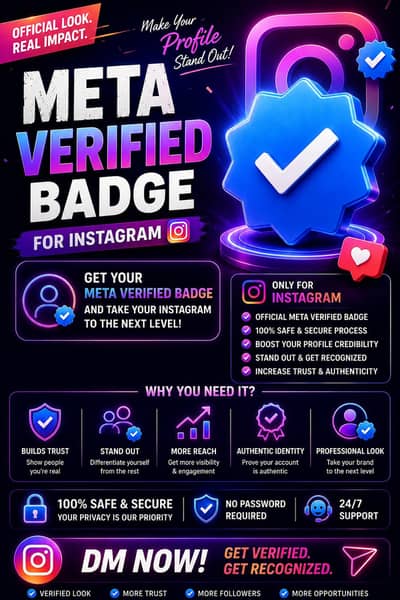 Instagram Meta Verified Badge | Fast Process | Trusted Service