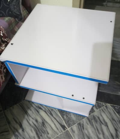 Side Table (white) | Just Like New | 3 partitions