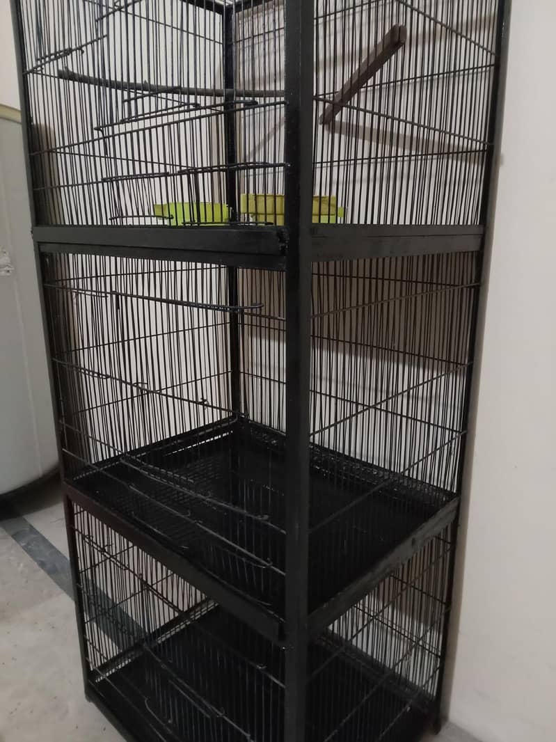 3 portion bird cage 0