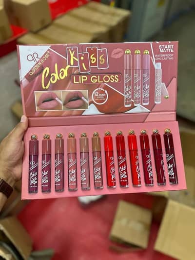 12 set color matte Lips gloss set 200g multicolor shades